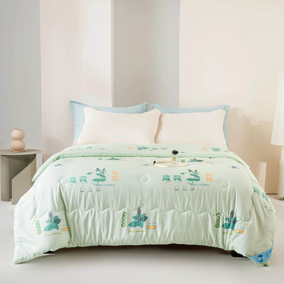 2025薄荷爆款夏凉被亲赴柔软单双人被子1