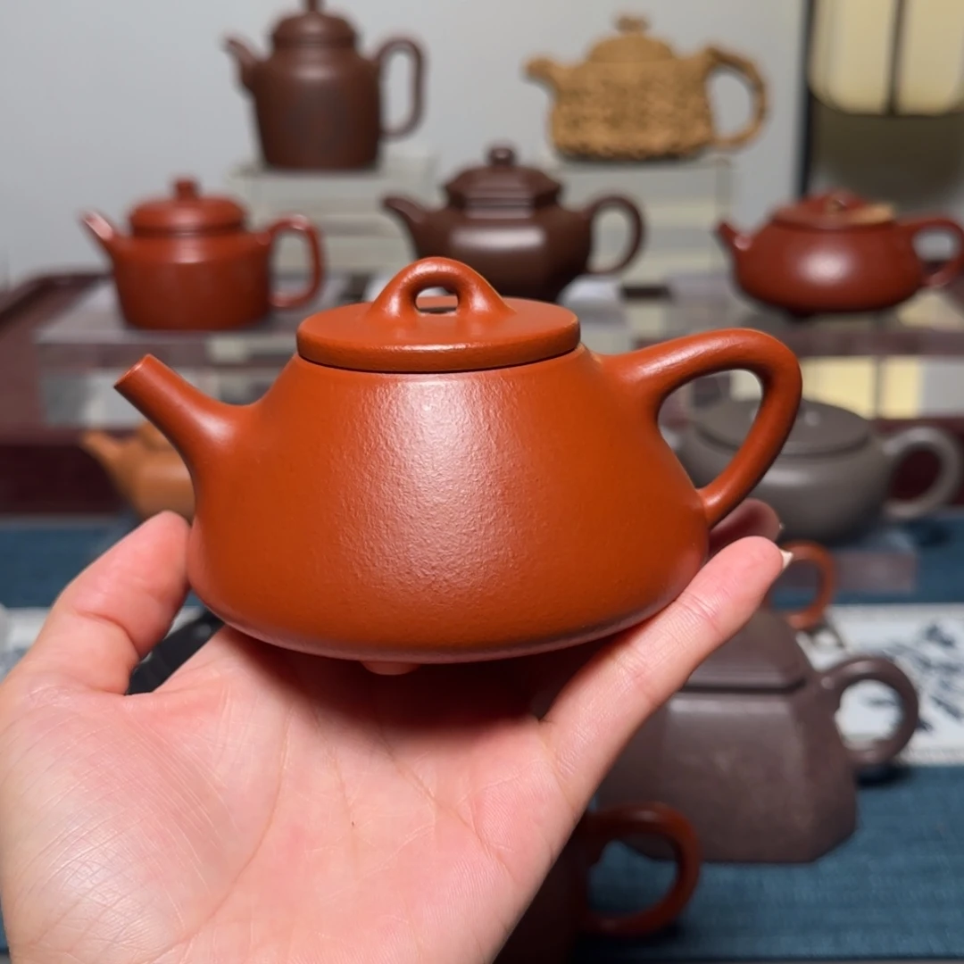 1***/茶壶紫砂全手工子冶石瓢