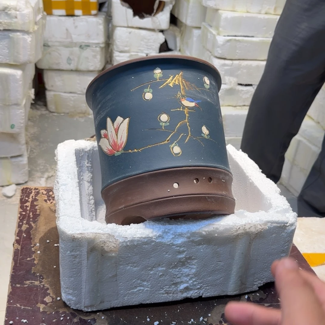 紫砂花盆瑕疵和瑕疵