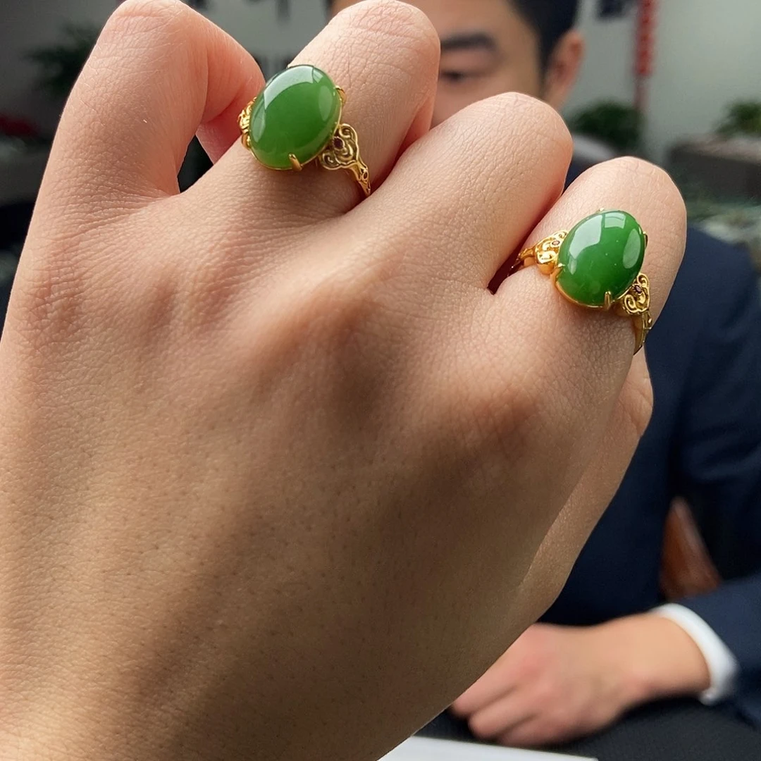 和田玉颜色多样性发拍一发一银S925镶嵌