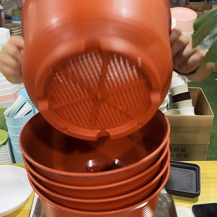 矮陶口27高18.5陶红无托5个