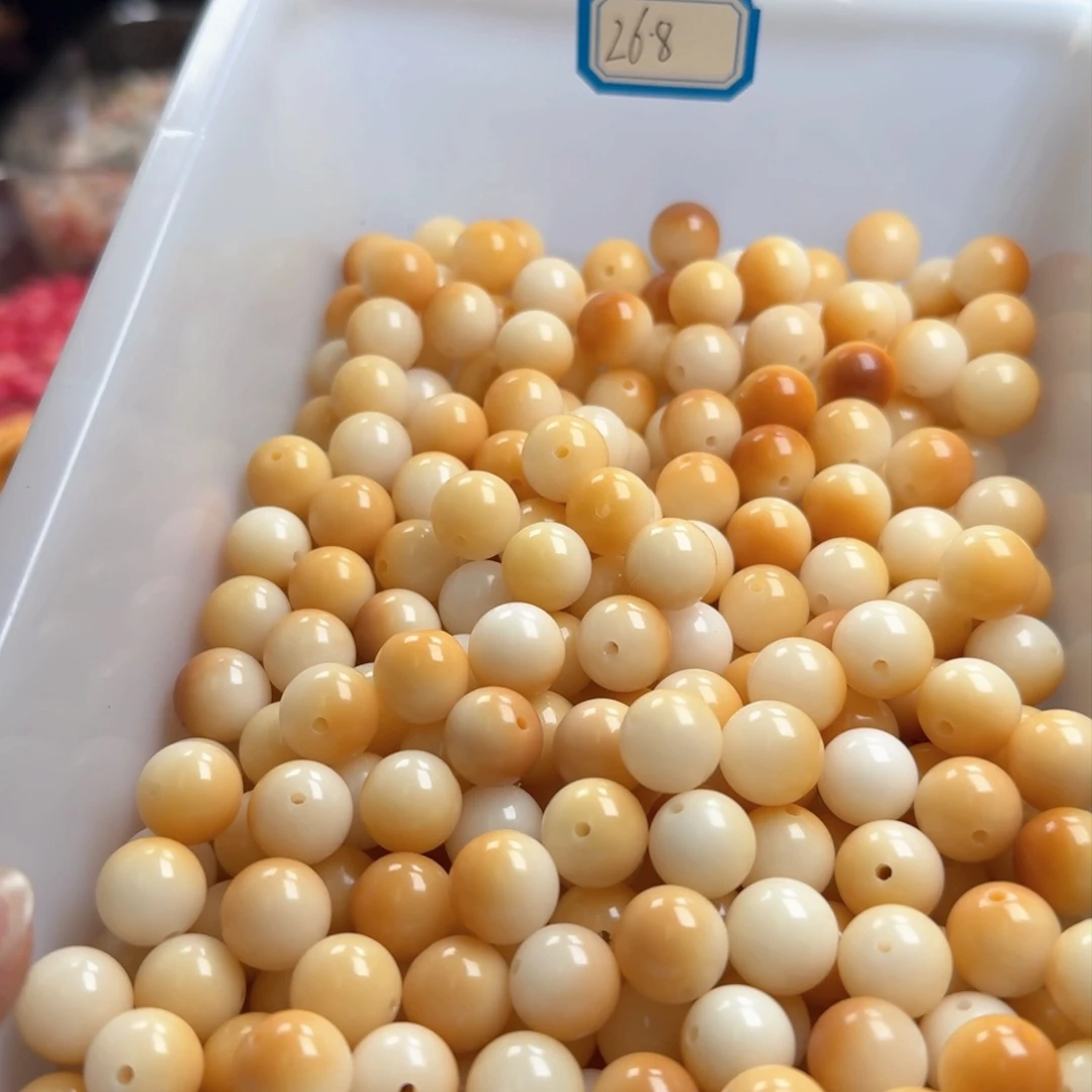 菩提根/象牙果吊坠50颗炭烧12圆