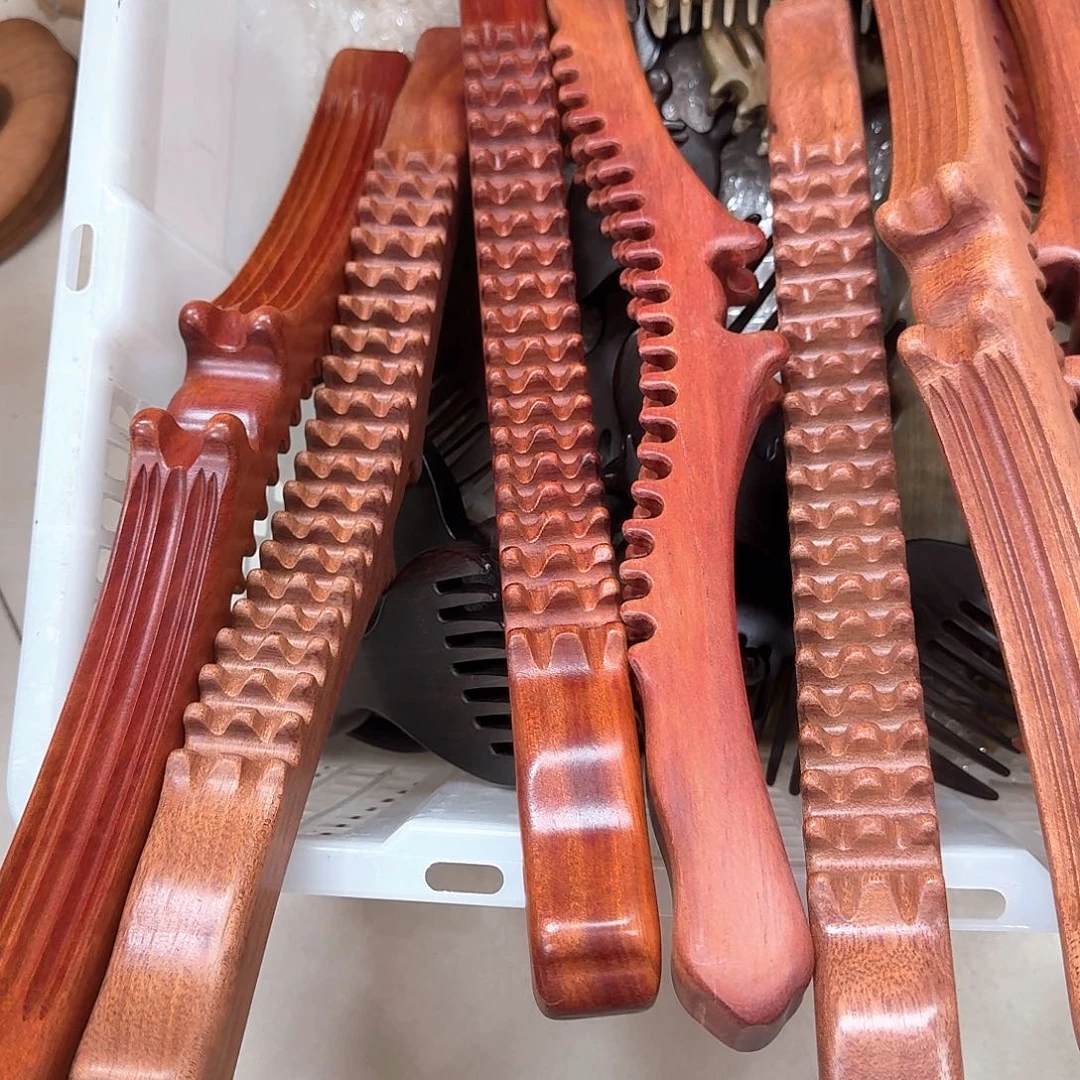 红檀木40厘米放松工具瑕疵