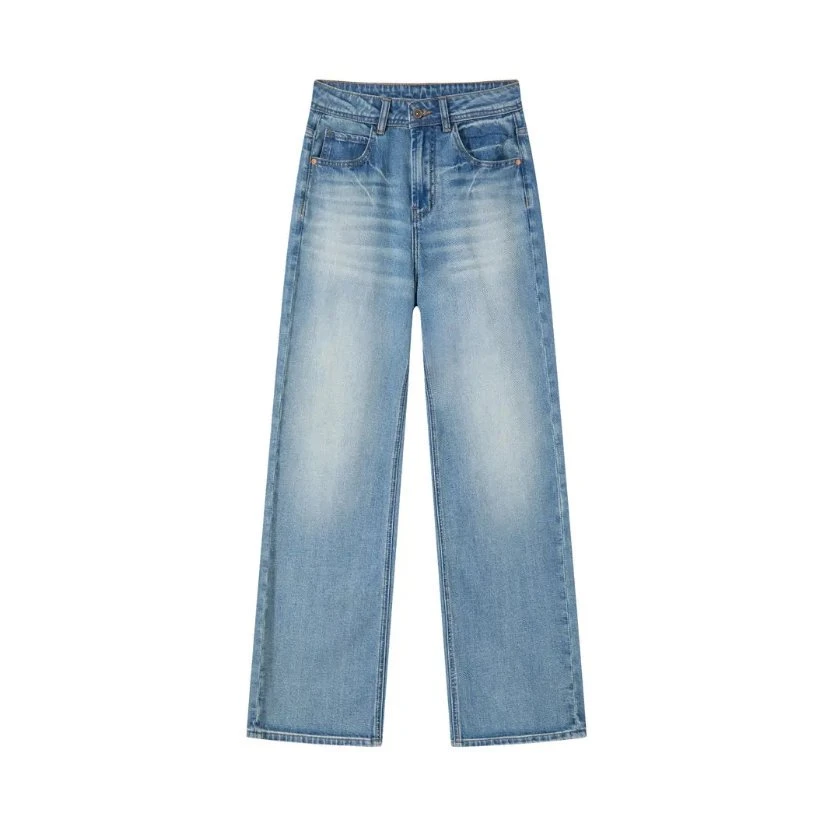 【九分裤】CE25同款0压感直筒宽松牛仔裤水洗超软浅色薄款K50159