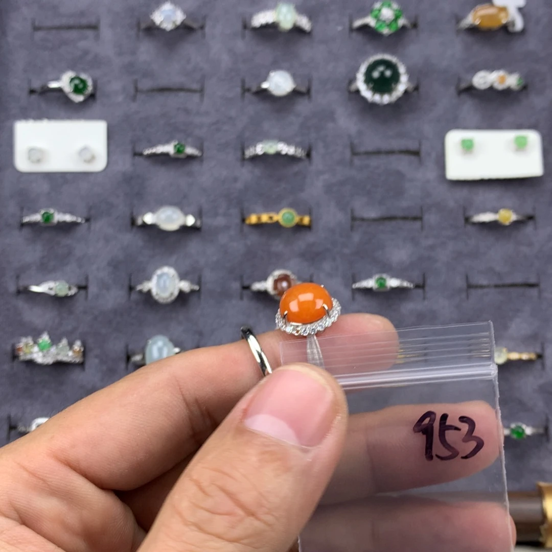 *****翡翠未镶嵌戒指953