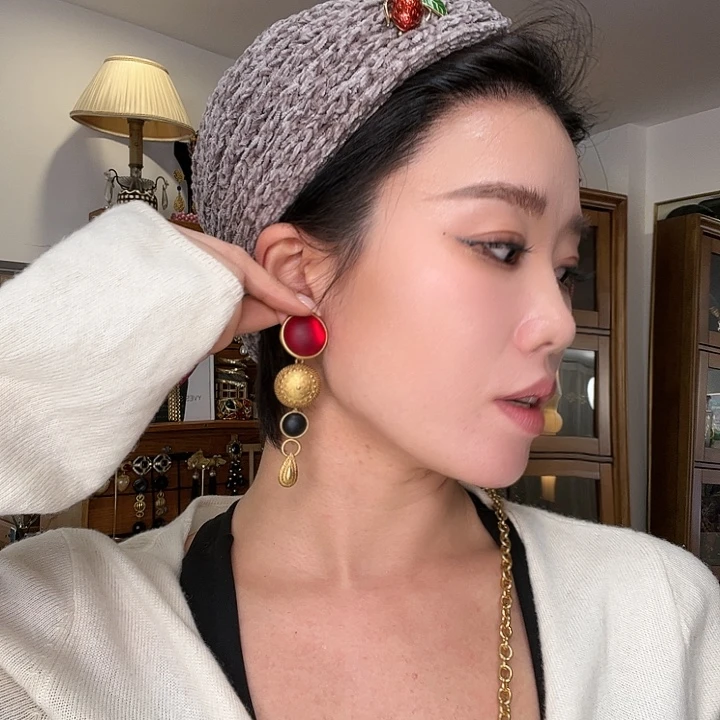 合成碳硅石铜合金中古扫肩耳夹