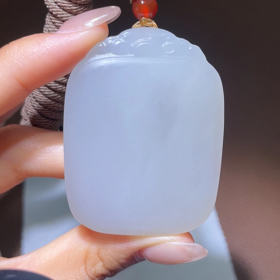 和田玉未镶嵌颈饰钰*D1