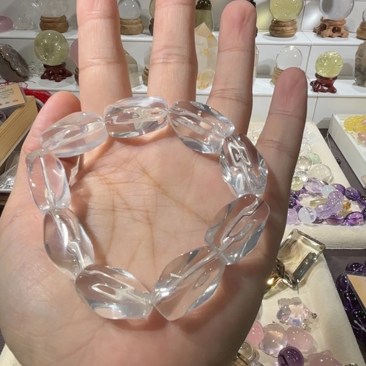未镶嵌手链水晶奶白晶
