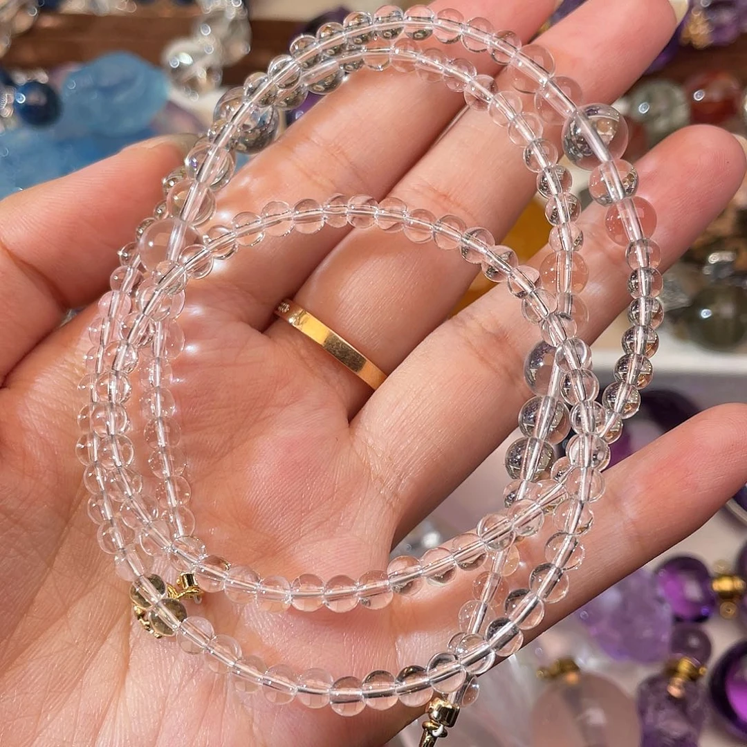 水晶手链未镶嵌?***8天然水晶项链642