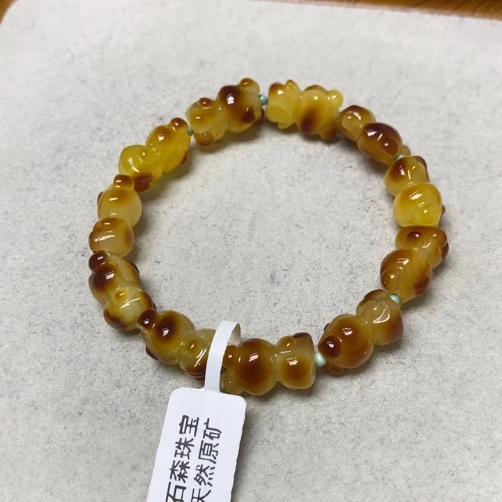 蜜蜡未镶嵌裸石串