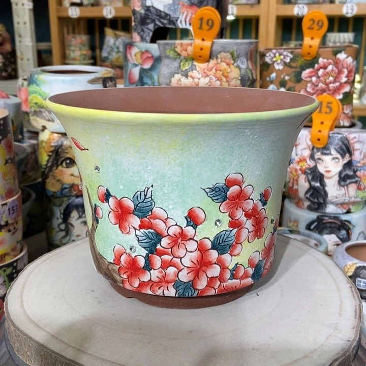 红陶景德镇艺术手绘作品