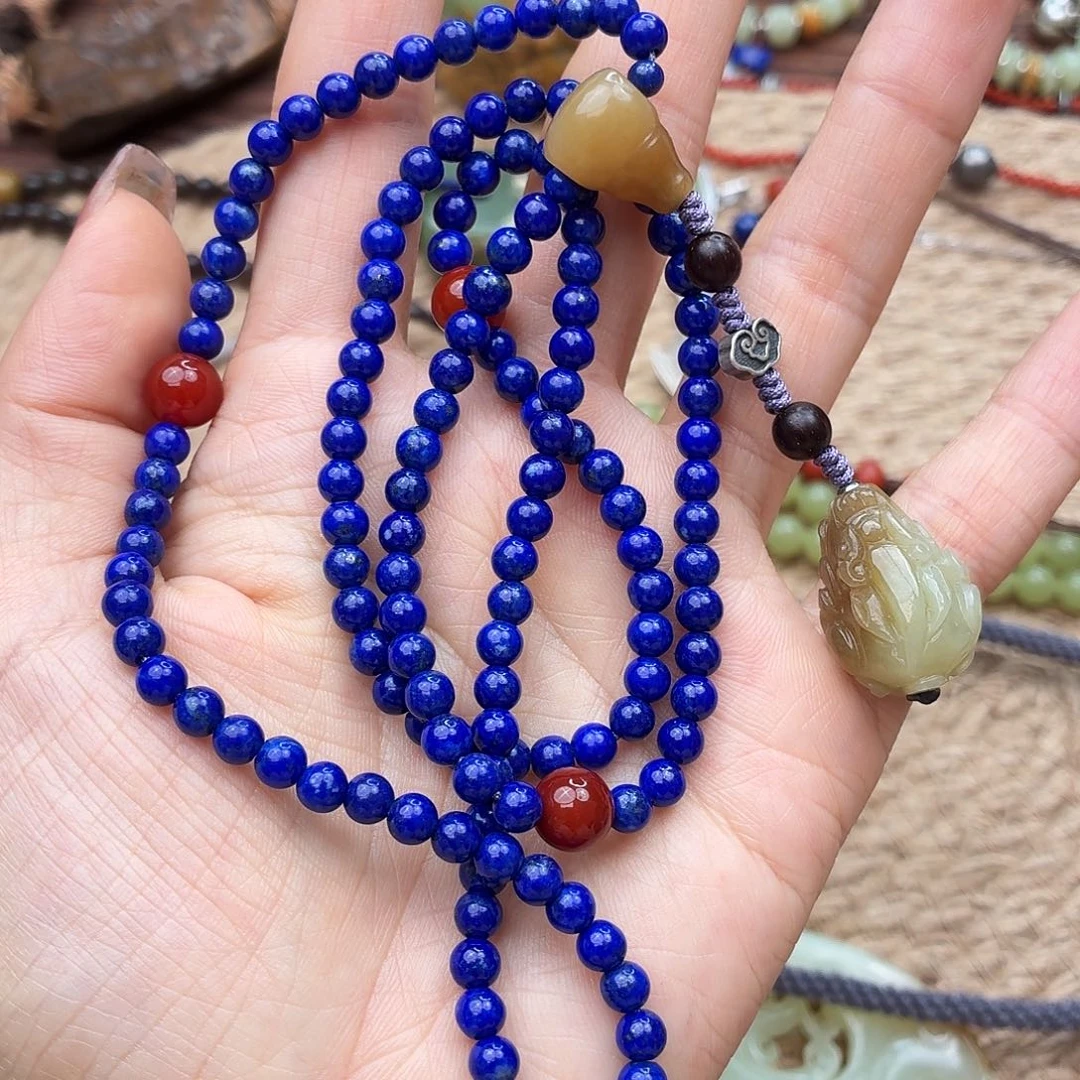 禁***锢青金石未镶嵌颈饰