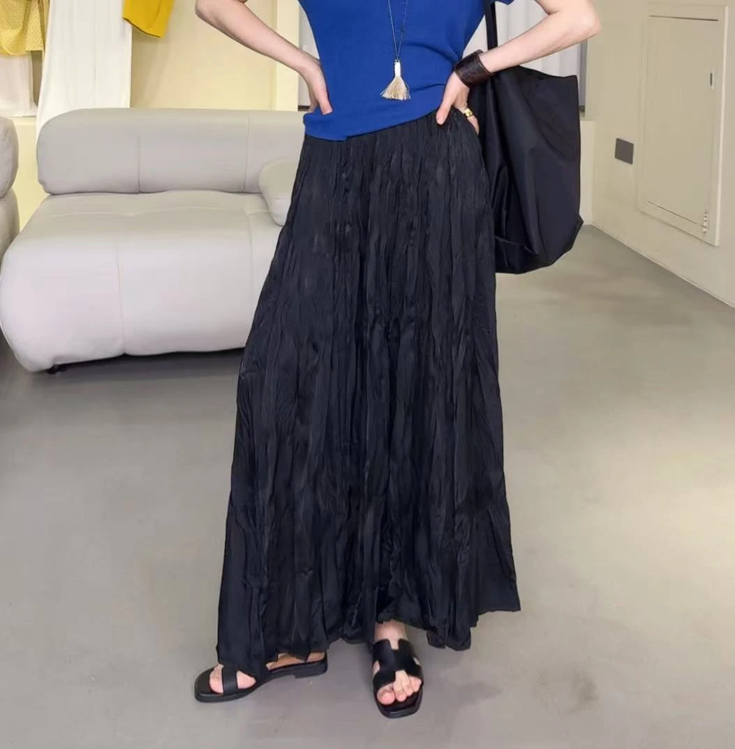 鑫燃KIKI 时尚设计感碎花压褶半身裙 8180 潇家（F）