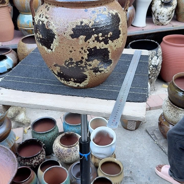 紫砂花盆高度29口径22