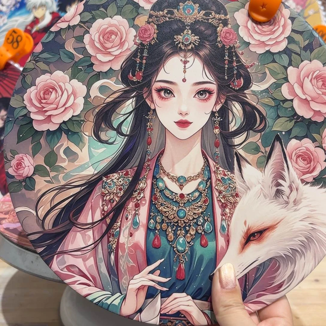 景德镇手绘花盆陶瓷转盘