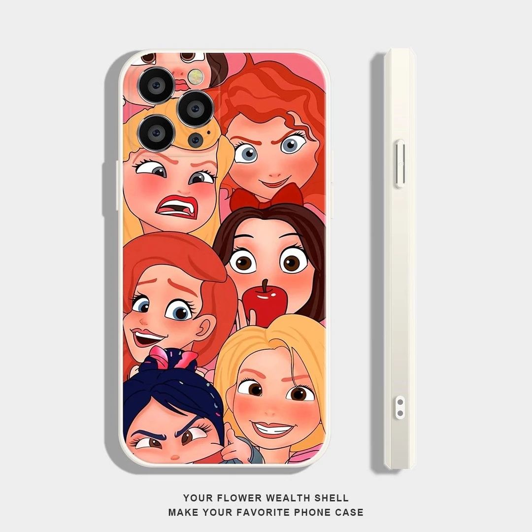 白雪公主适用苹果16魔方手机壳iphonepromax全包精孔仿液态硅胶