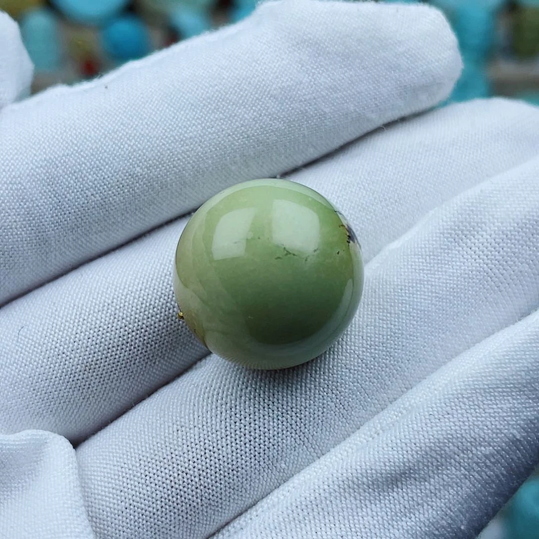 未镶嵌绿松石珠宝奇石18mm
