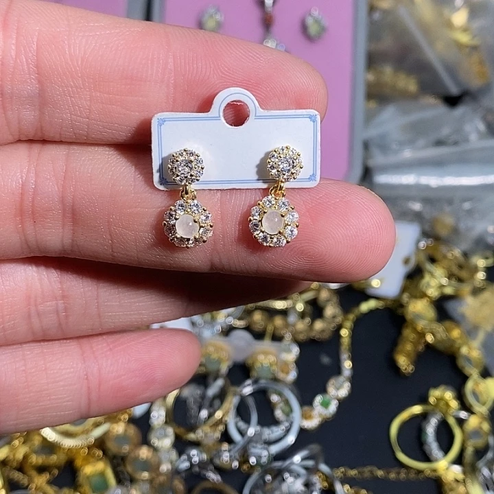 翡翠未镶嵌戒指翡翠首饰未镶嵌耳坠