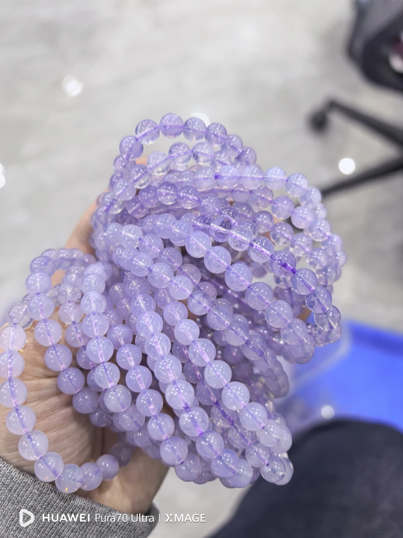 紫玉晶圆珠手串10mm多样性发一个