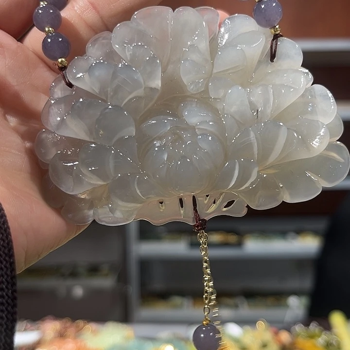 未镶嵌岫玉毛衣链