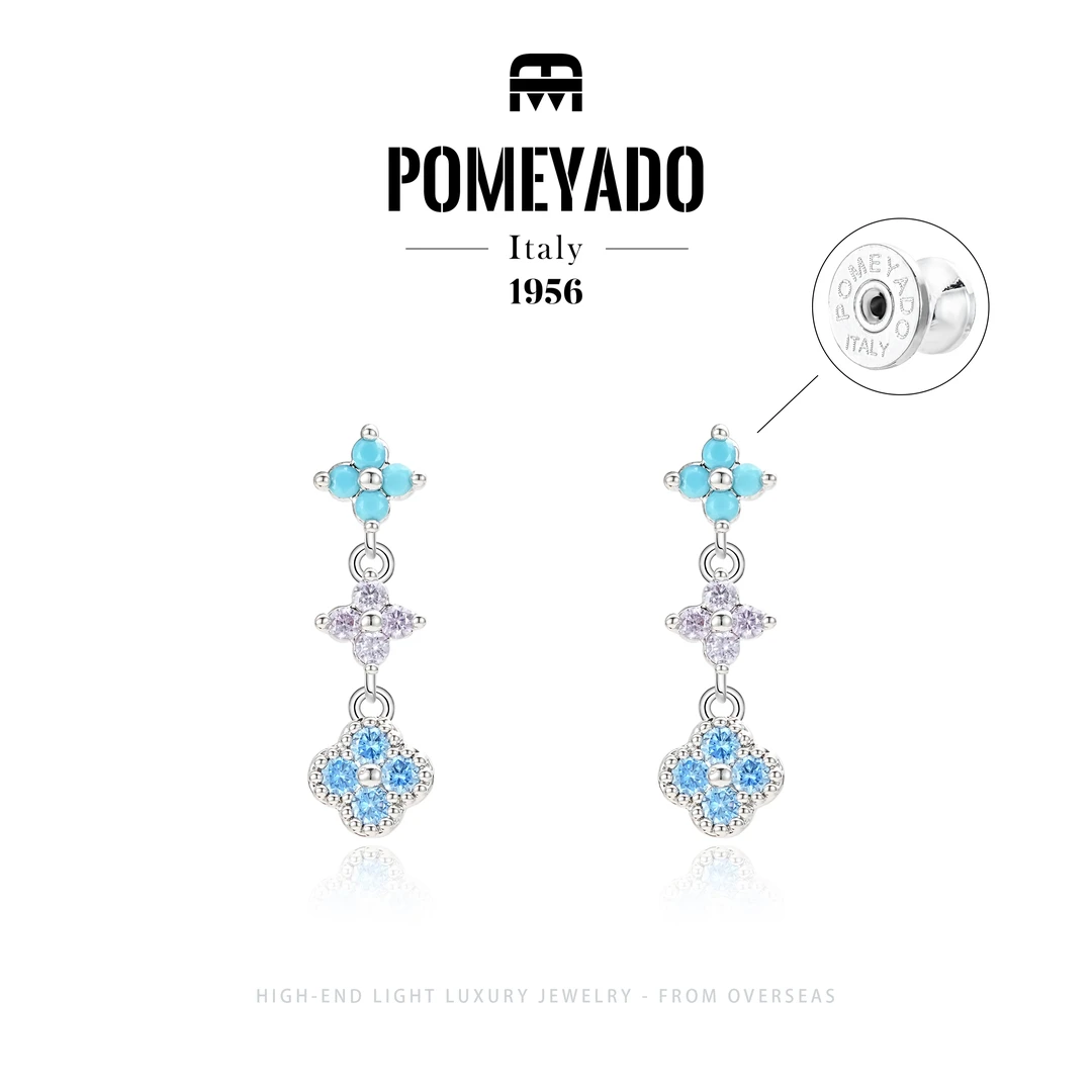 【西西里漫花】POMEYADO盛夏限定轻奢耳环F2929
