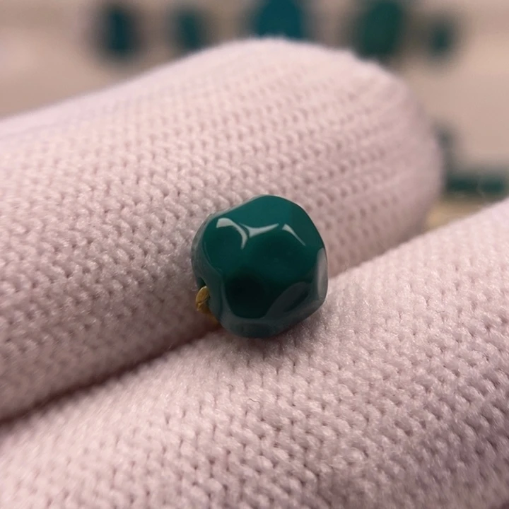 未镶嵌绿松石珠宝奇石无相7.6mm821