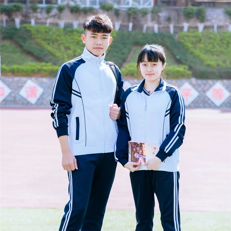 初中生两件校服套装中学生班服运动会统一服装春季高中生男女批发