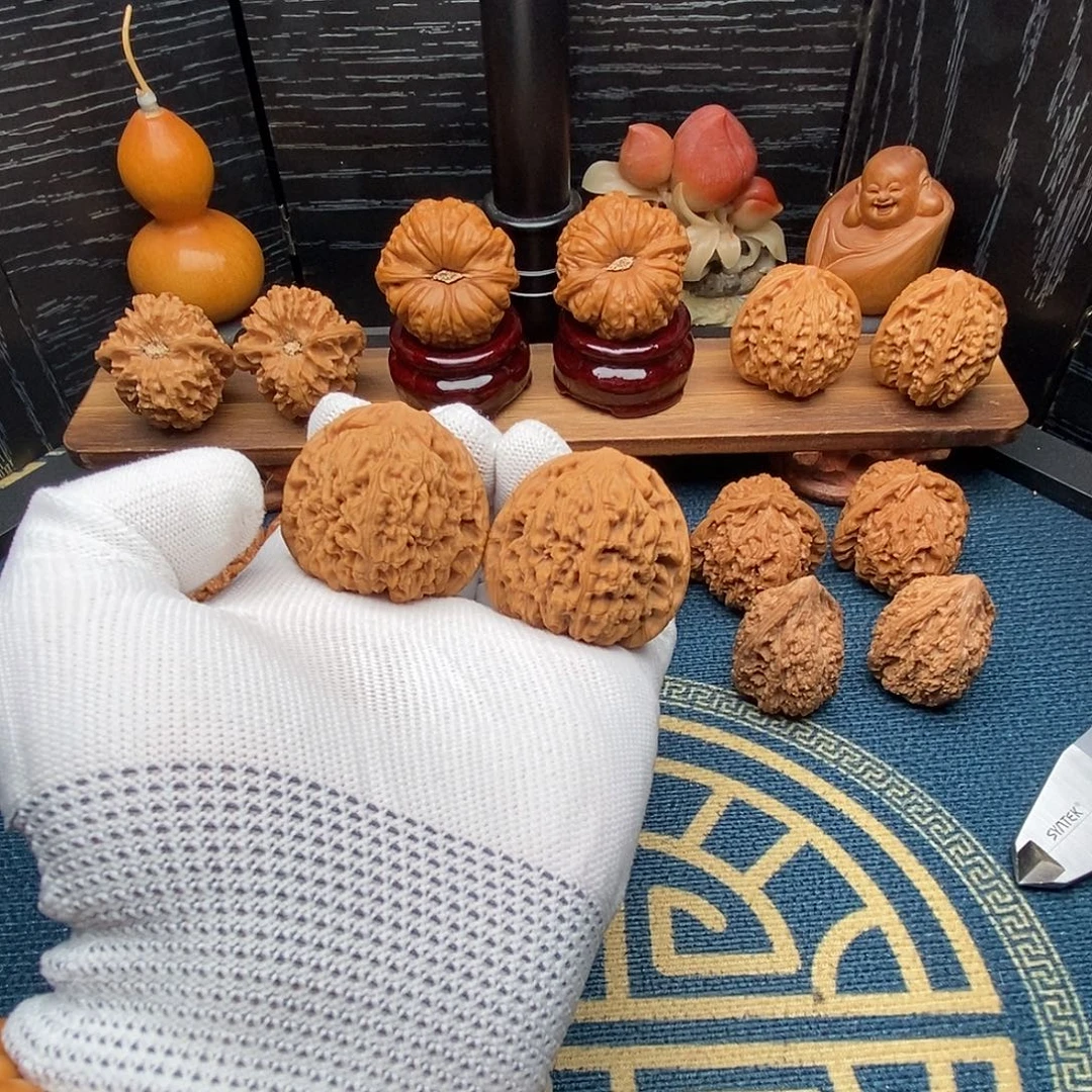 吊坠文玩核桃南疆石40尺三角