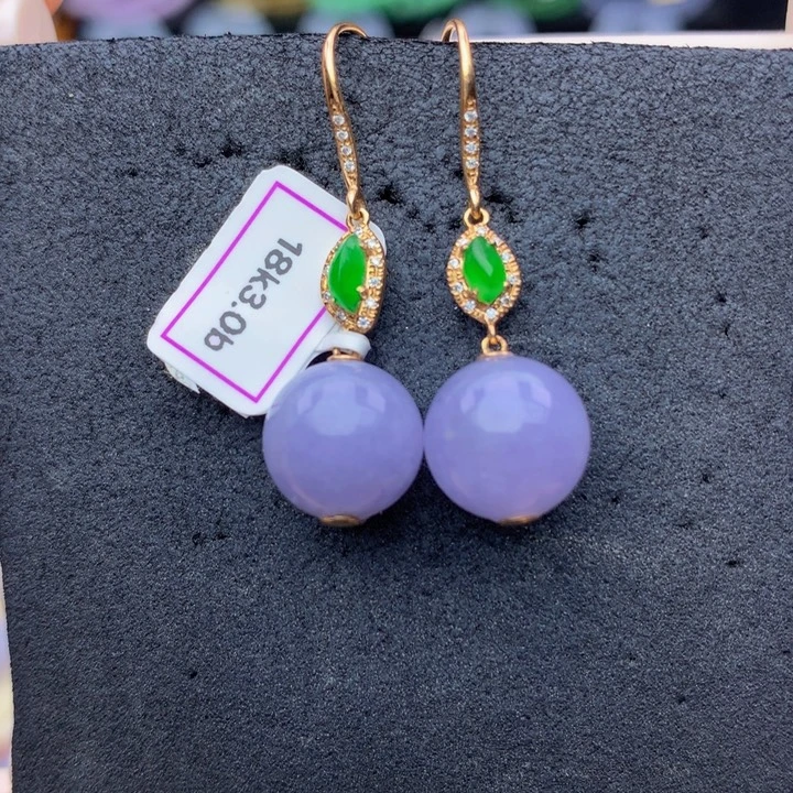 翡翠18K金镶嵌手链翡翠