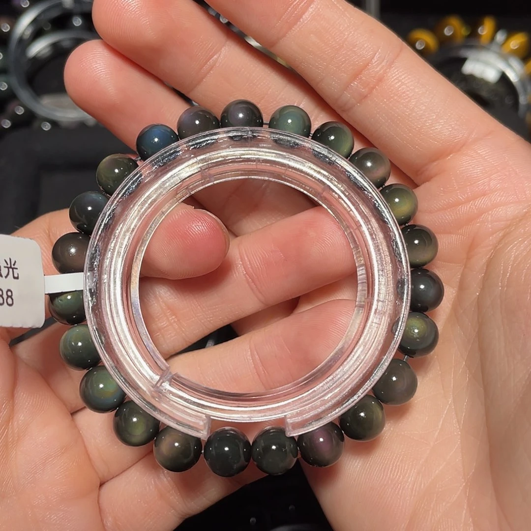 宝***沐黑曜岩未镶嵌手链