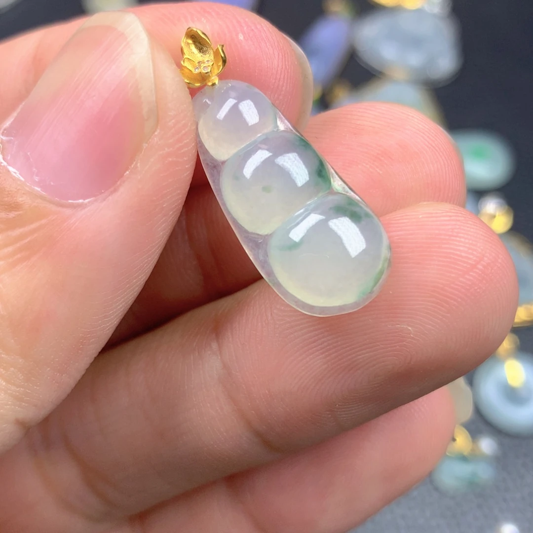 【闪购商品】翡翠18K金镶嵌颈饰翡翠