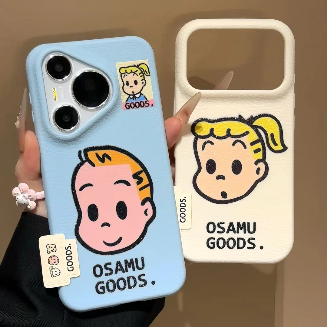 原田治男孩女孩标签适用苹果17/16promax手机壳华为vivo小米oppo