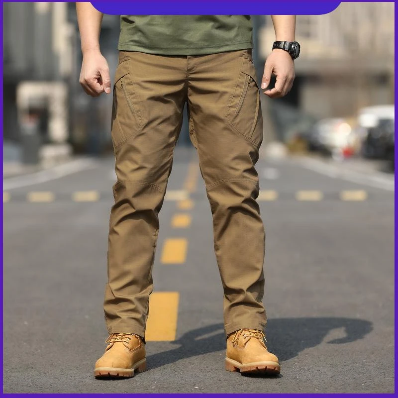 战术裤男军迷长裤软壳户外作战作训多袋工装裤修身防水迷彩春秋