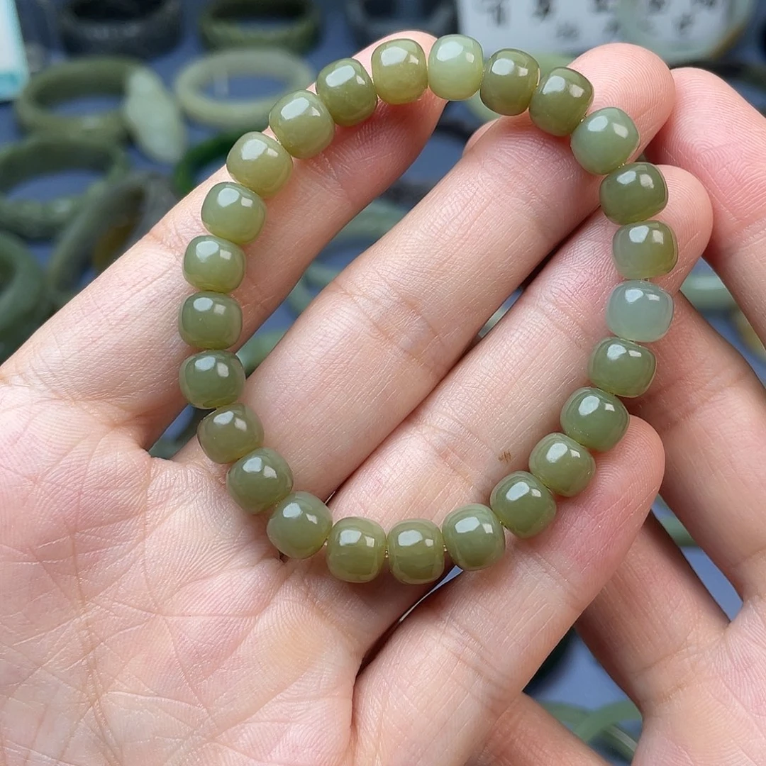 S***y和田玉（青白玉）未镶嵌手串