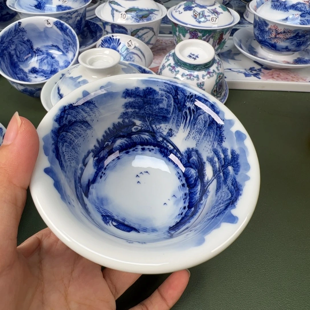 景德镇纯手工纯手绘茶具木木51