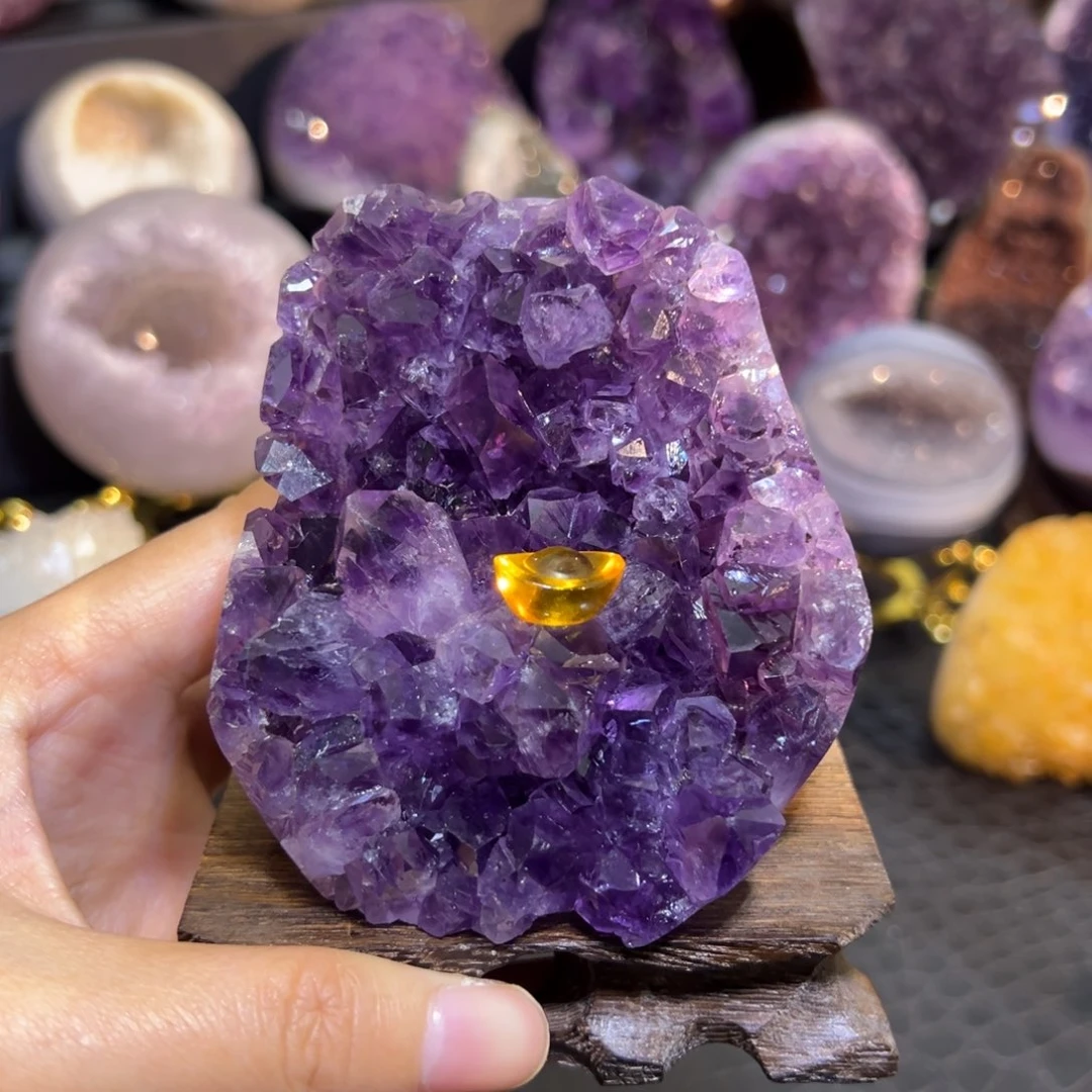 水晶珠宝半成品银S925镶嵌33