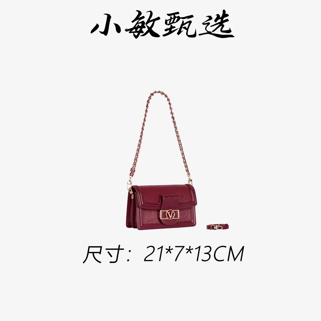 【小敏精选】渠道货GQ-8200-安可拉红简约大气新款女士手提包