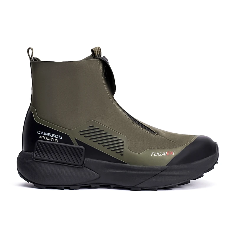美骆世家雪地靴男女高帮工装鞋马靴2025秋冬防水徒步登山鞋6758