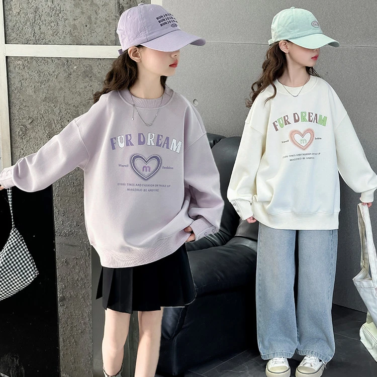 女童春秋季卫衣2025新款女大童秋装韩系上衣儿童休闲小女孩洋气潮