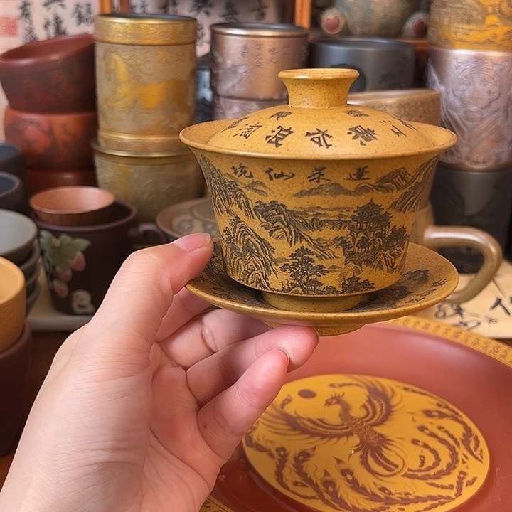 茶杯紫砂宜兴紫砂茶具正品