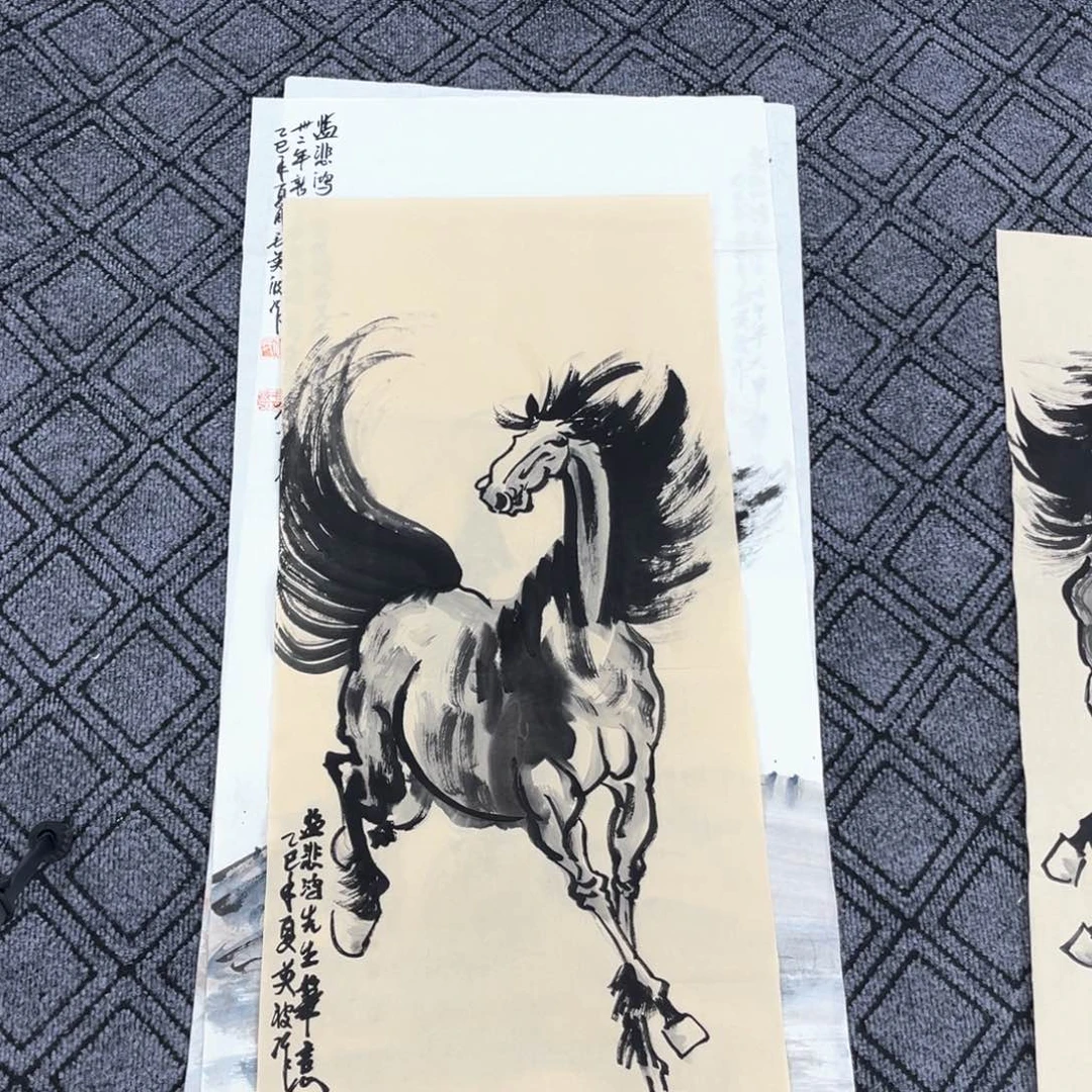 国画毛英波老师小三尺花鸟qiqi