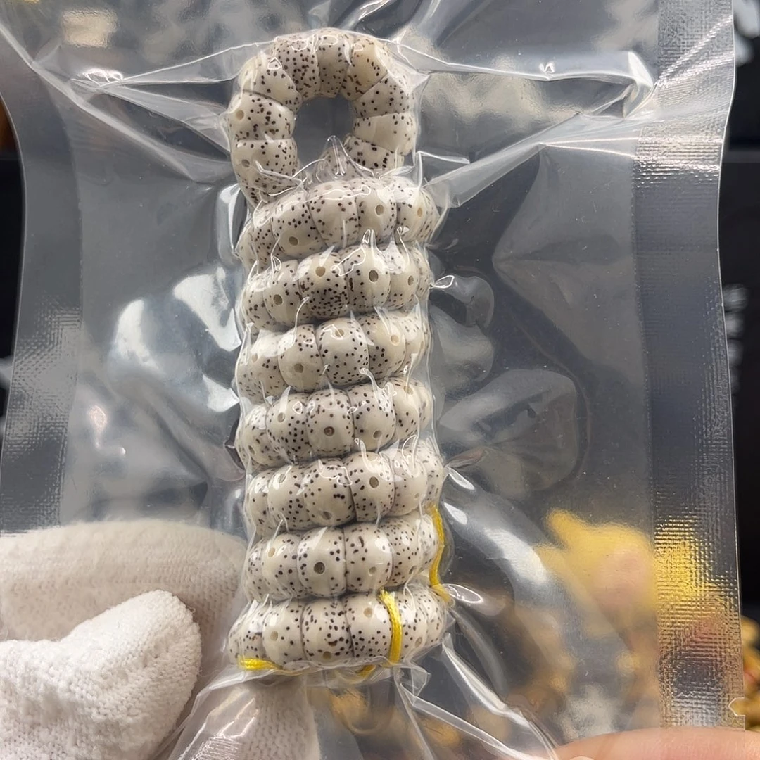 手串星月菩提原生态顺白卡9大肠108