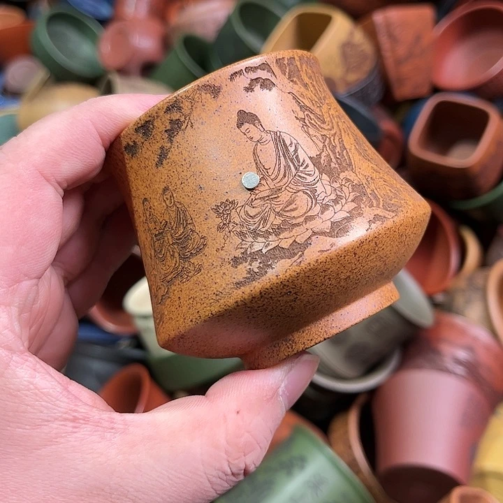 紫砂茶杯全手工紫砂主人杯