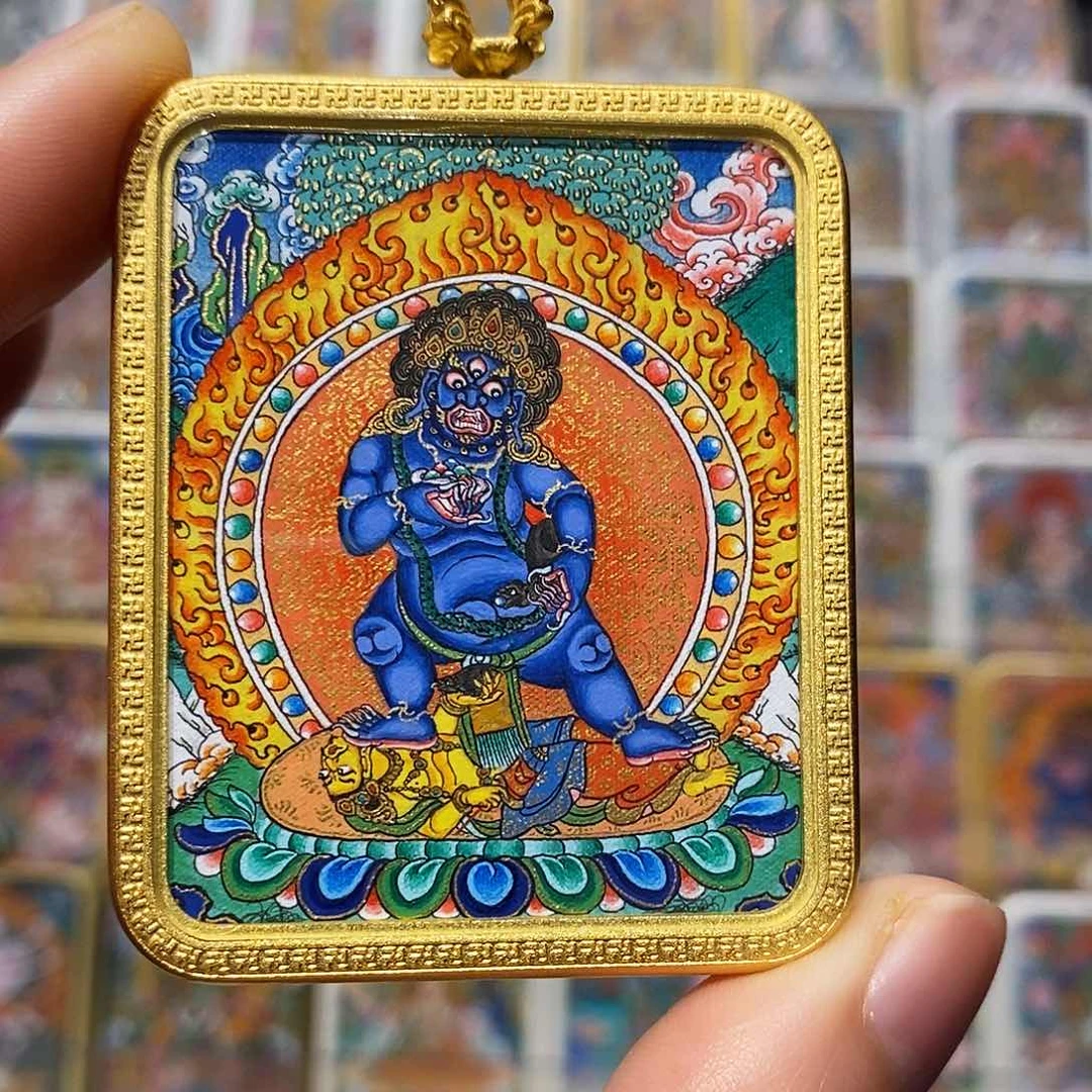 吊坠雁**潭唐卡唐卡艺术唐卡绘画