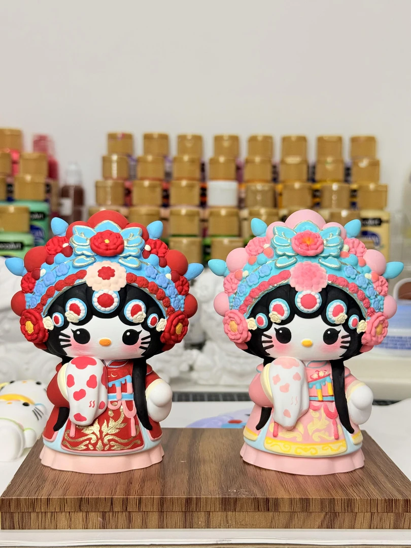 【20厘米戏曲kt】大号石膏娃娃手工涂色摆摊儿童玩具国潮中国风