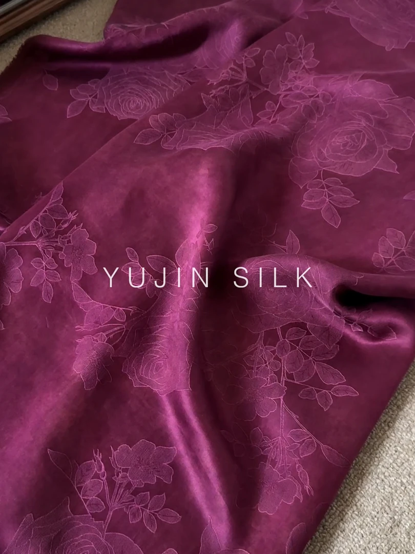 「东方瑰色」YUJIN SILK 二经萝香云纱桑蚕丝114门幅24-26姆米