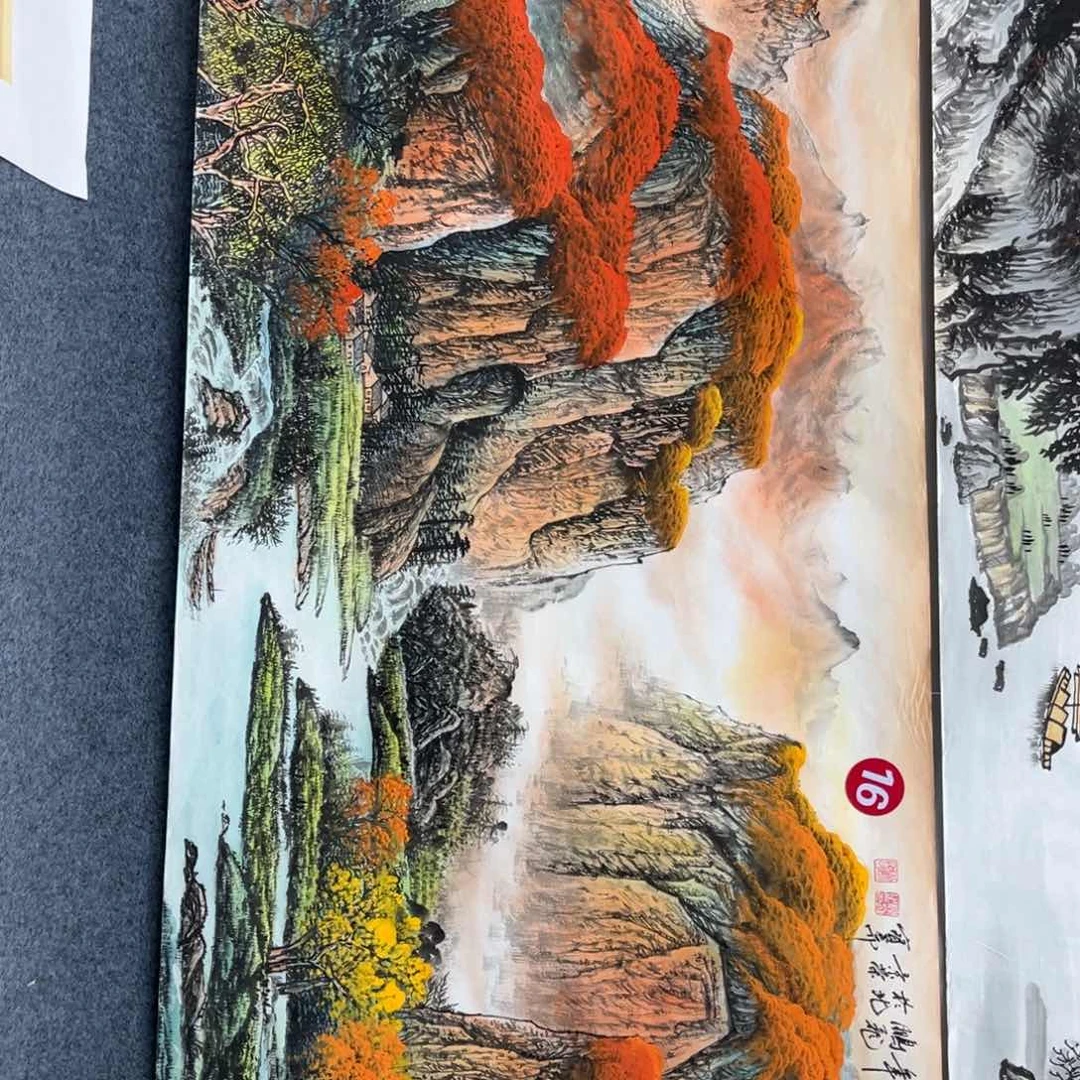 国画宣纸手绘，手工作品