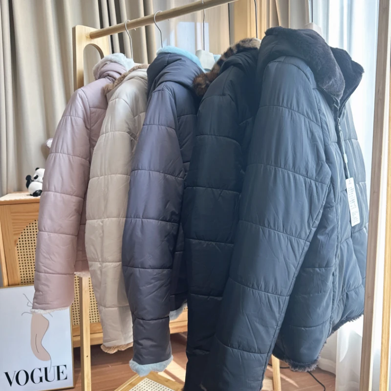 保暖时尚连帽加厚上装睡衣女士休闲宽松连帽拉链可外穿外套防风抗