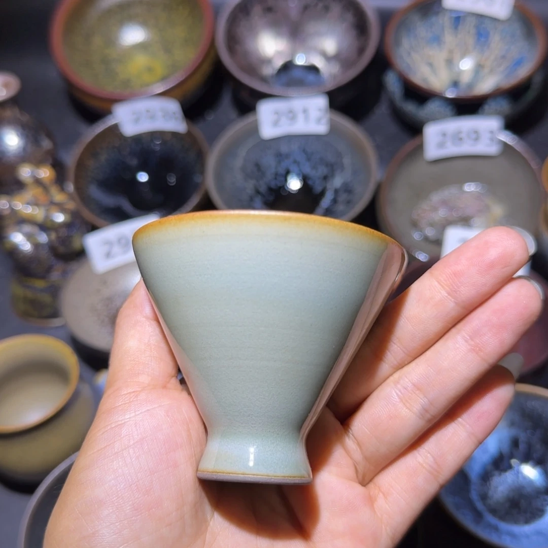 茶盏福建盏茶器斗笠薄胎