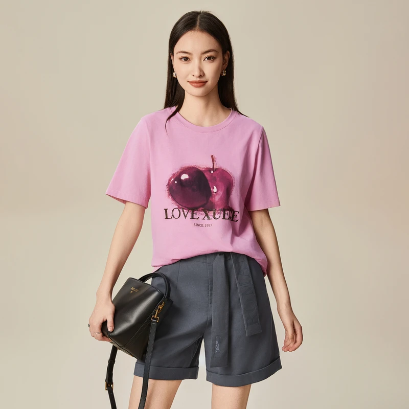 XG雪歌品牌女装2025年新款T恤XK10100